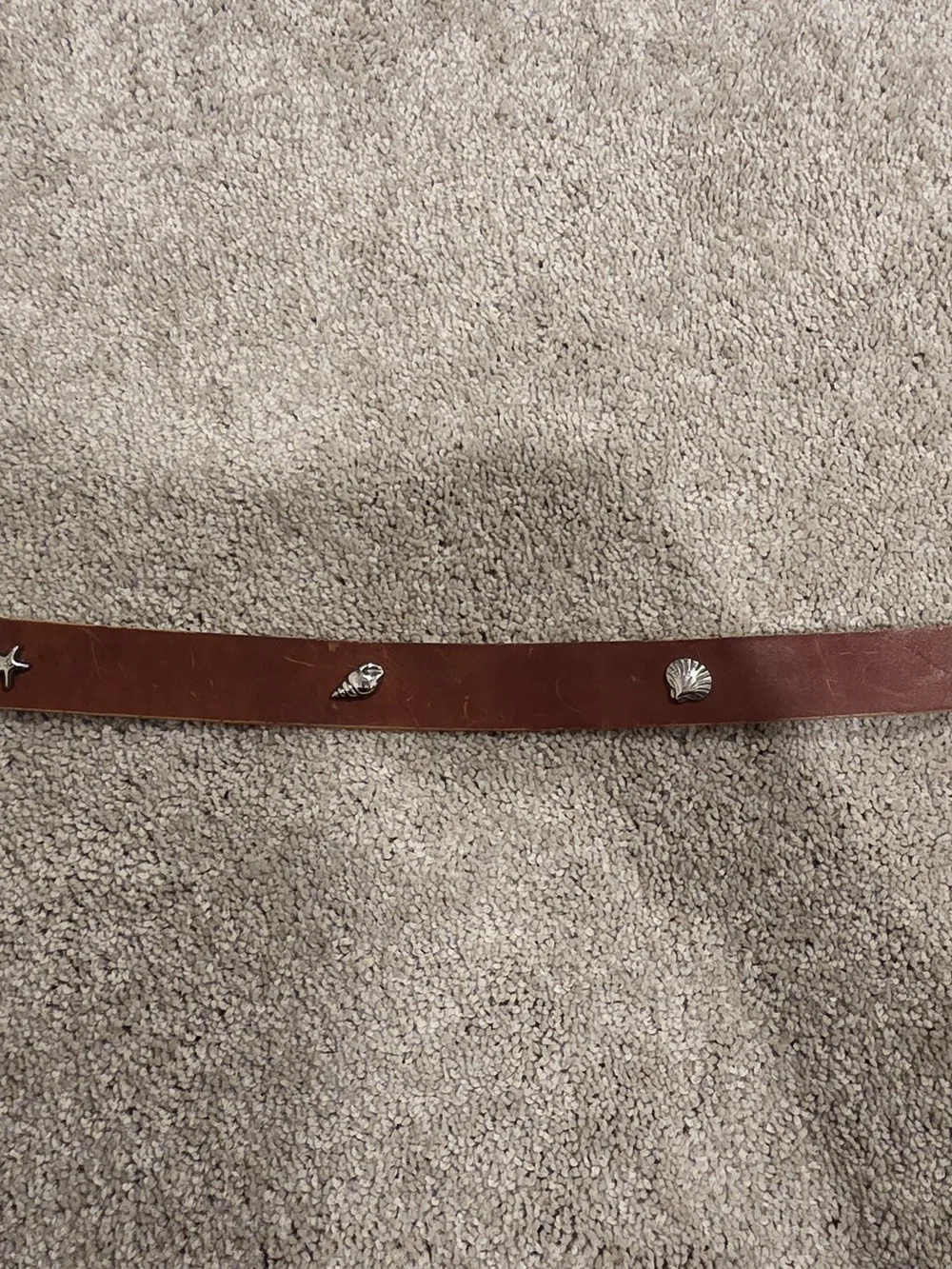 Vintage Talbots Italian Leather Shell Belt
